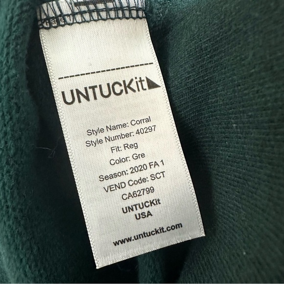 UNTUCKit Hunter Corral 1/4 Zip Sweatshirt Size X-Large - Picture 9 of 9